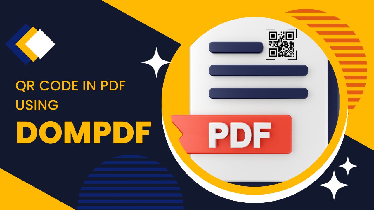 PDF: Easy Way to add QR Code using DomPDF in PDF in Laravel